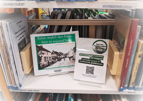 Logo et ouvrages publiés par l'association Histoire locale et patrimoine andréanais