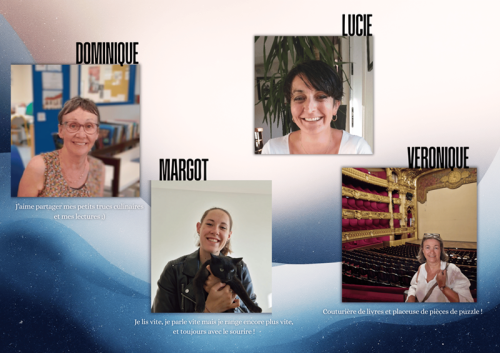 L'équipe bénévole : Dominique, Margot, Lucie, Véronique