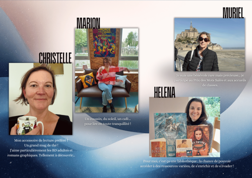 L'équipe bénévole : Christelle, Marion, Helena, Muriel