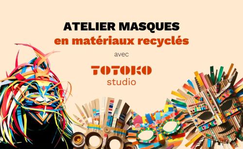 masques en matériaux recyclés