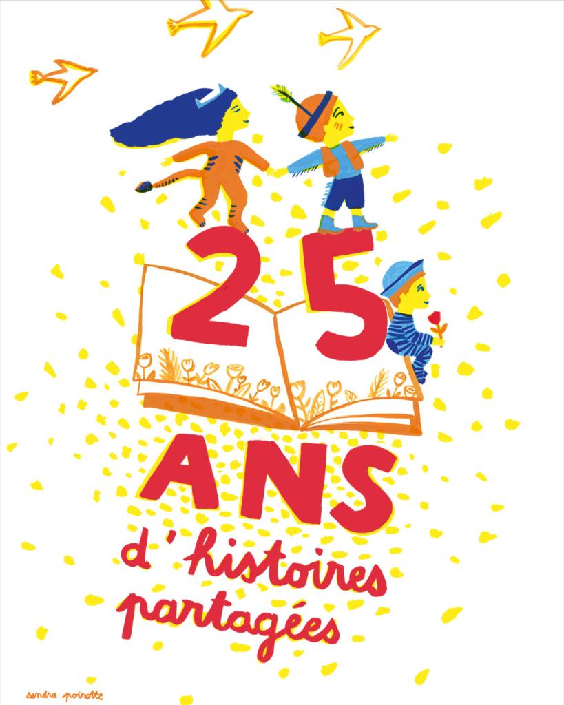 Affiche des 25 ans de Lire et faire lire