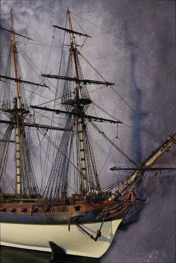 photo d'un maquette de frégate