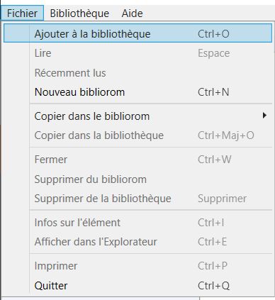 ajouter à la bibliothèque