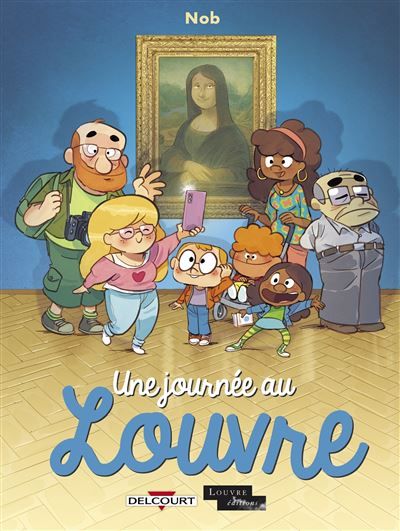 Couverture du livre "Une journée au Louvre"