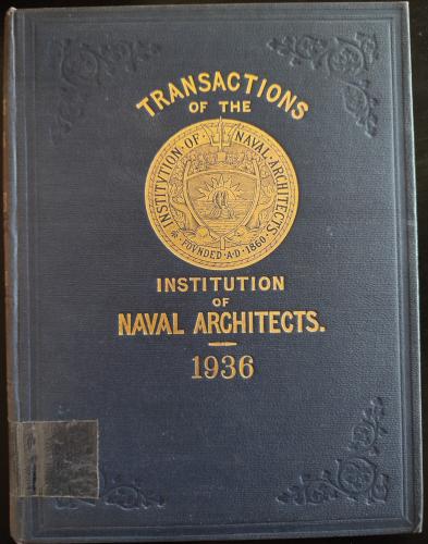 Couverture bleue de revue de 1936